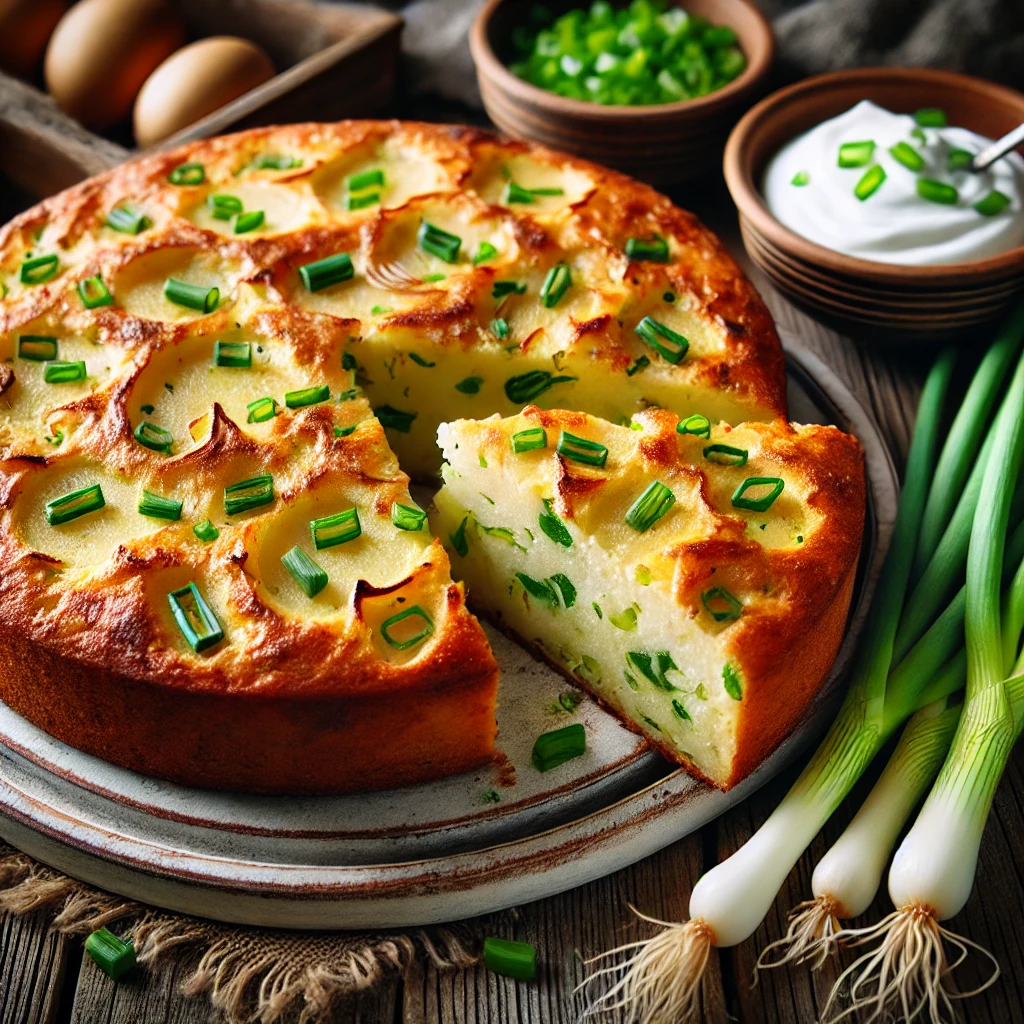 Potato & Spring Onion Cake