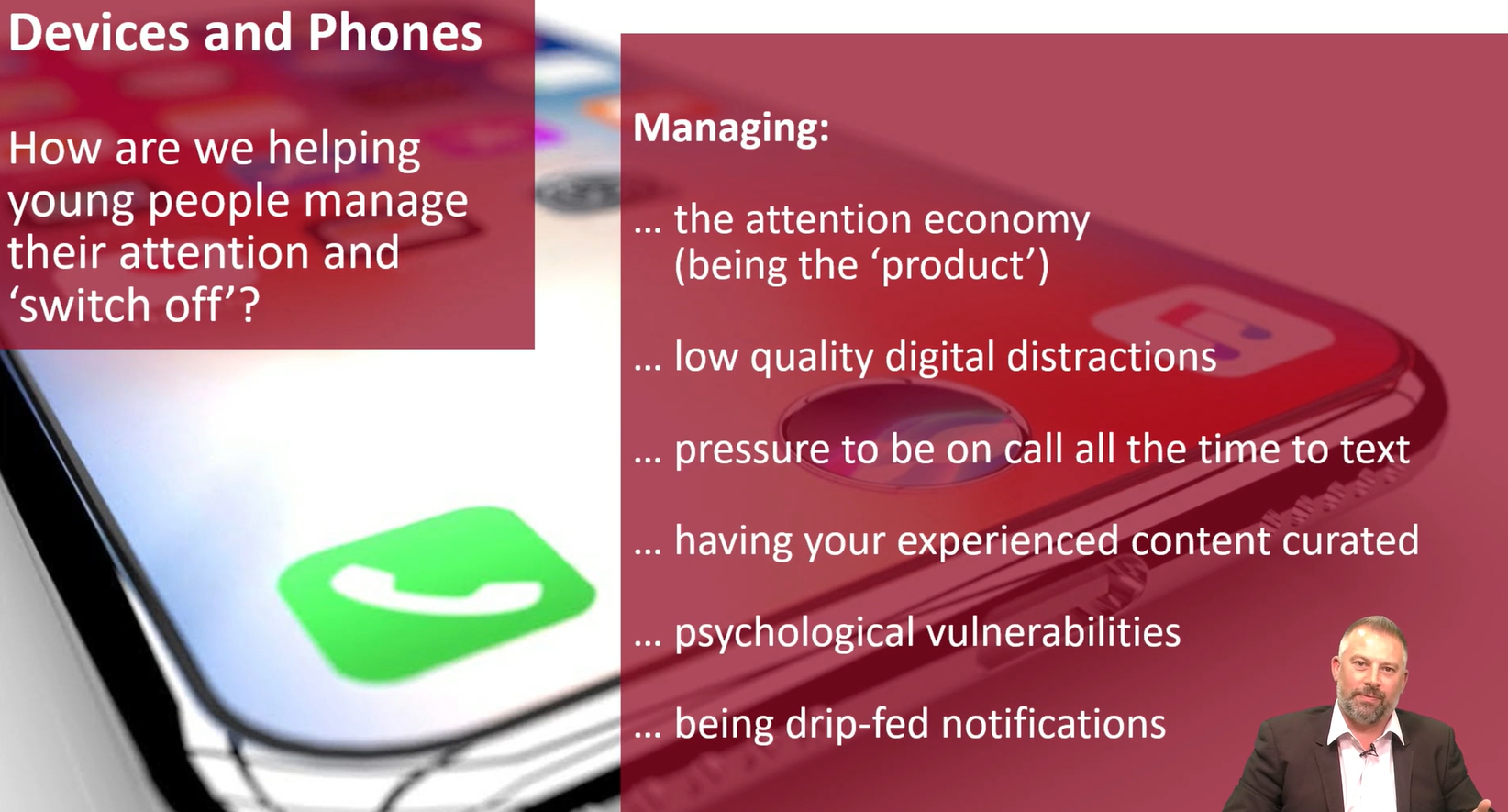 Social Media, Phones and Devices with Anthony Lees