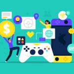 Image of microtransactions around a gaming controller